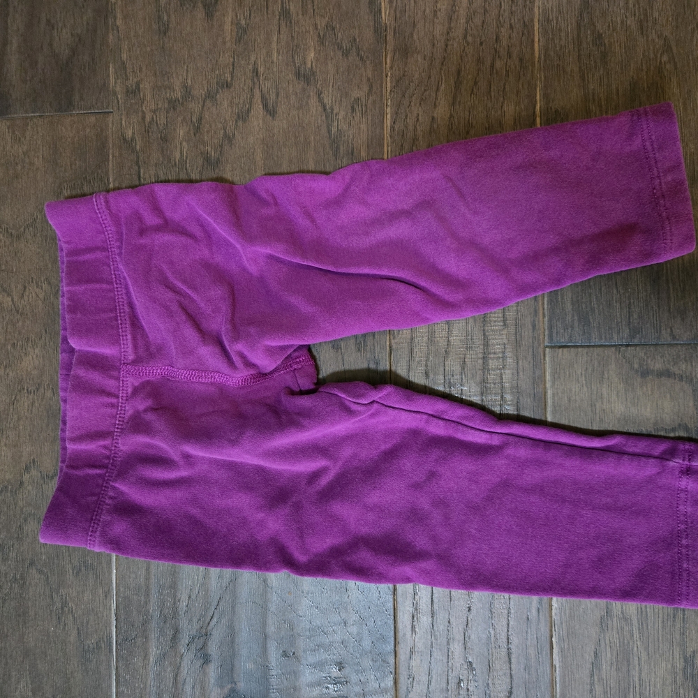 Primary Boysenberry Baby French Terry Leggings, 12-18m
